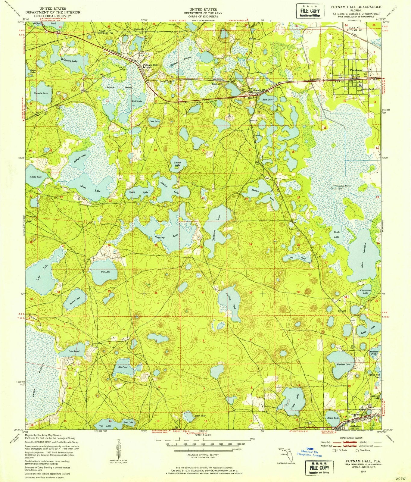 1949 Putnam Hall, FL - Florida - USGS Topographic Map