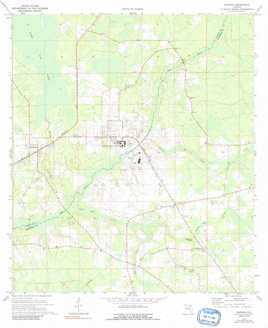 1970 Raiford, FL - Florida - USGS Topographic Map