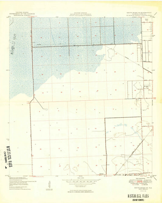 1949 South Miami, FL - Florida - USGS Topographic Map