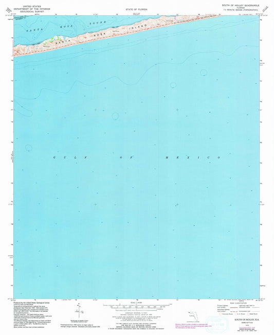 1970 South of Holley, FL - Florida - USGS Topographic Map