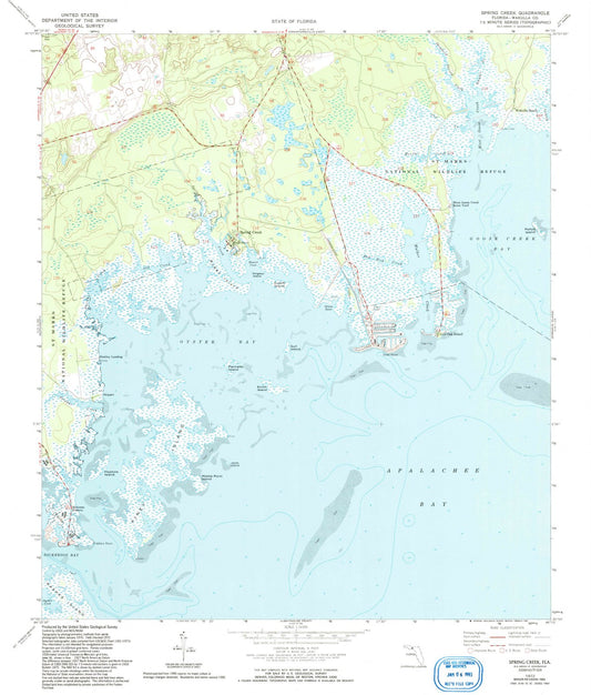 1972 Spring Creek, FL - Florida - USGS Topographic Map