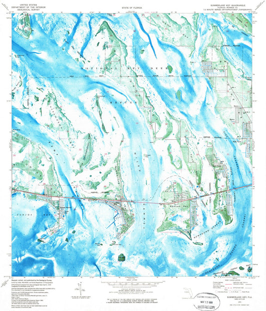 1972 Summerland Key, FL - Florida - USGS Topographic Map