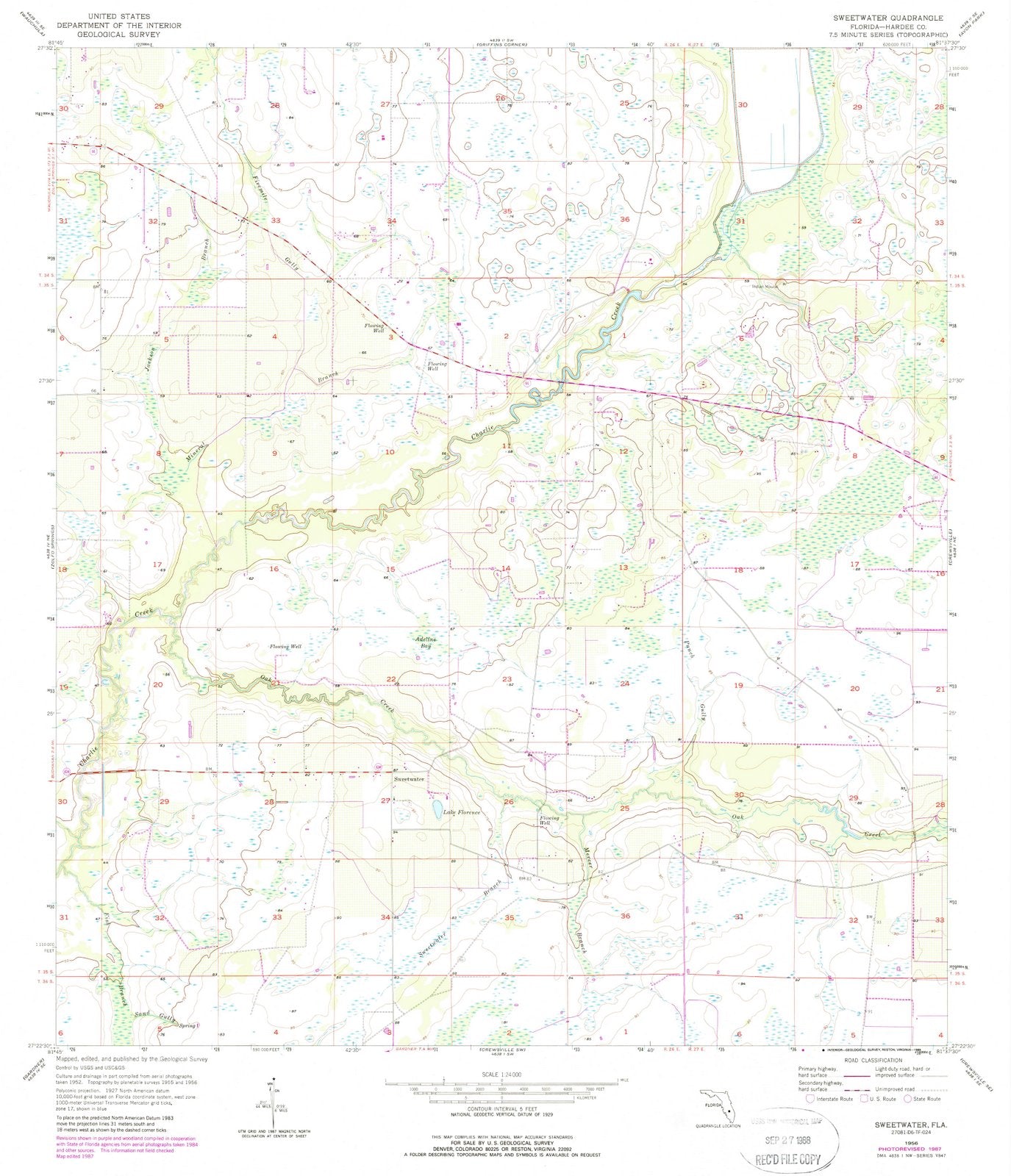 1956 Sweetwater, FL - Florida - USGS Topographic Map