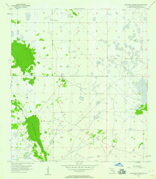 1956 Telegraphamp, FL - Florida - USGS Topographic Map v2