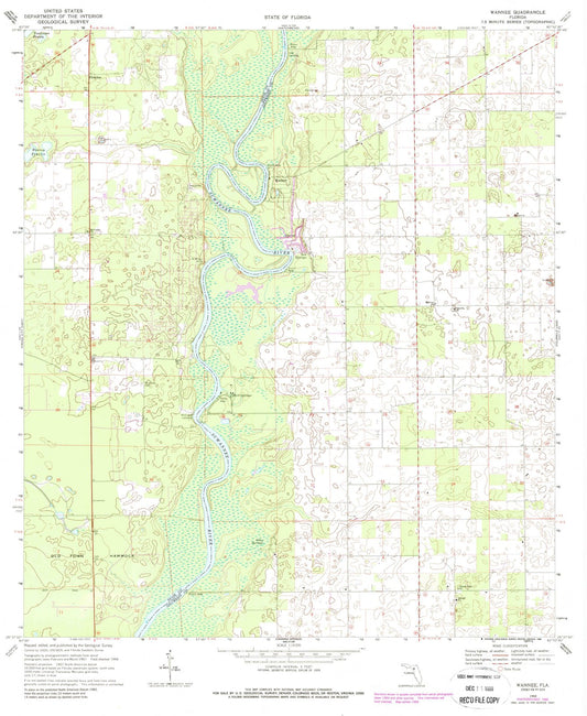 1968 Wannee, FL - Florida - USGS Topographic Map