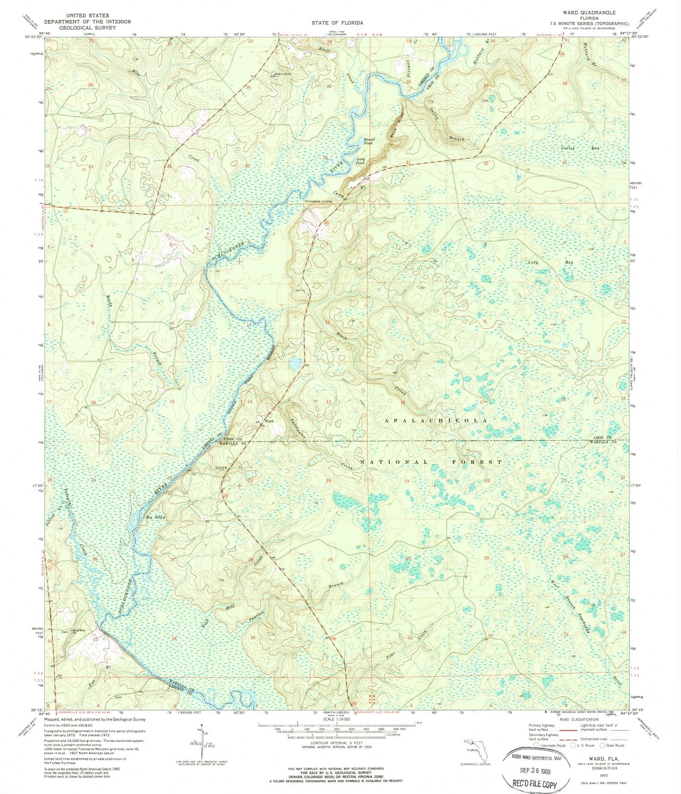 1968 Ward, FL - Florida - USGS Topographic Map