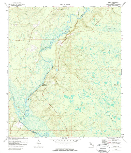 1968 Ward, FL - Florida - USGS Topographic Map
