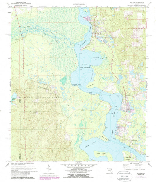 1970 Welaka, FL - Florida - USGS Topographic Map v2