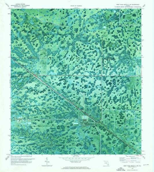 1970 West Palm Beach, FL - Florida - USGS Topographic Map
