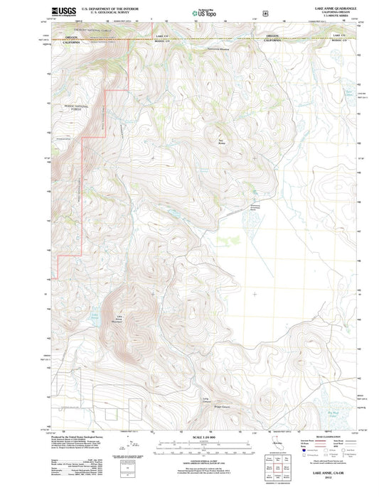 2012 Lake Annie, CA - California - USGS Topographic Map