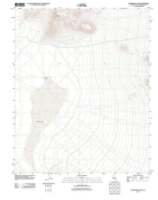 2012 Cuddeback Lake, CA - California - USGS Topographic Map