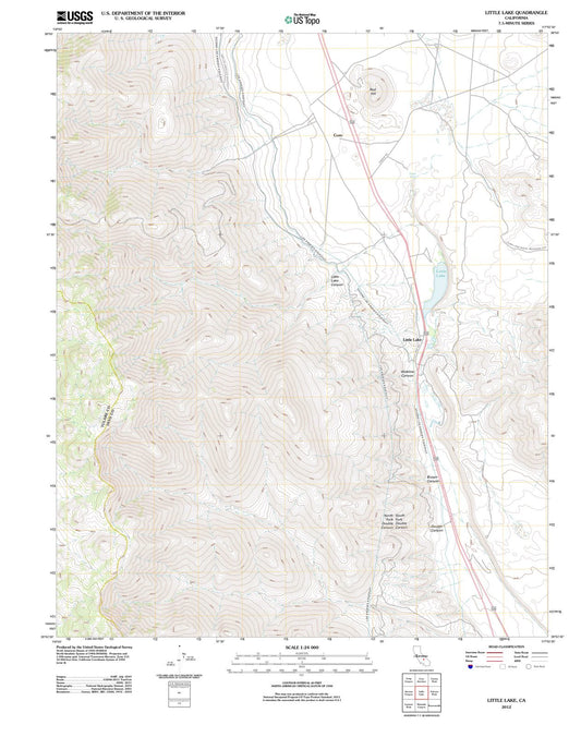 2012 Little Lake, CA - California - USGS Topographic Map