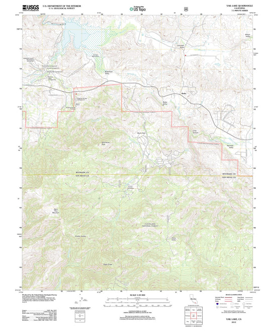2012 Vail Lake, CA - California - USGS Topographic Map
