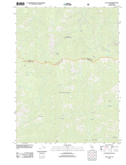 2012 Cecil Lake, CA - California - USGS Topographic Map