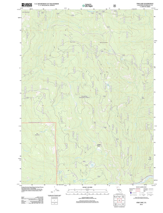 2012 Fish Lake, CA - California - USGS Topographic Map