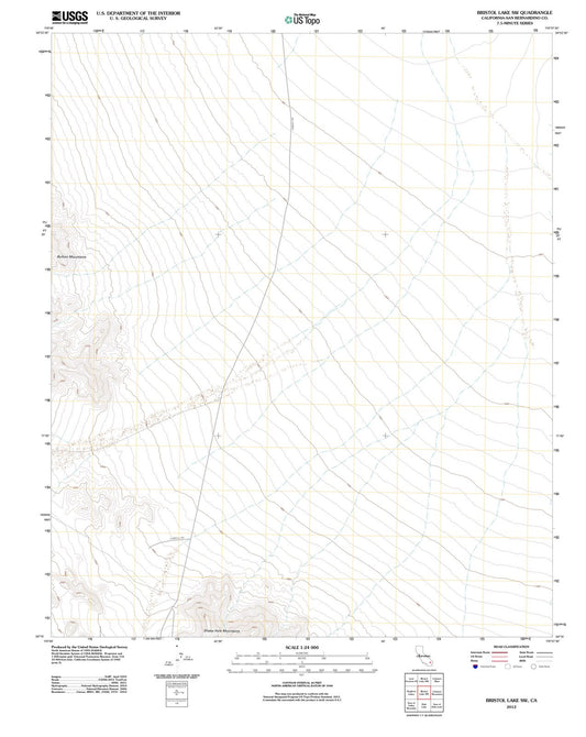 2012 Bristol Lake, CA - California - USGS Topographic Map