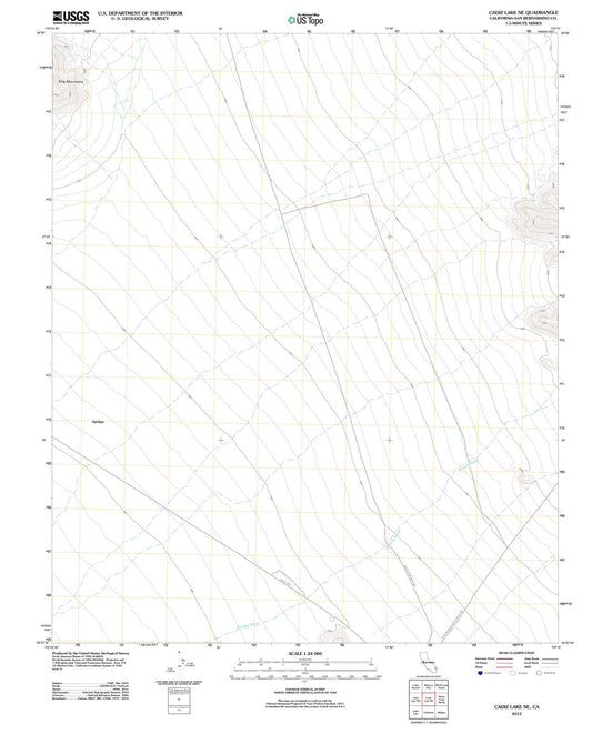 2012 Cadiz Lake, CA - California - USGS Topographic Map v2