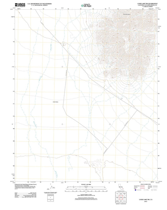 2012 Cadiz Lake, CA - California - USGS Topographic Map v3
