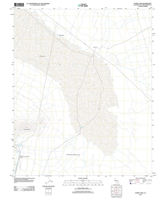 2012 Danby Lake, CA - California - USGS Topographic Map