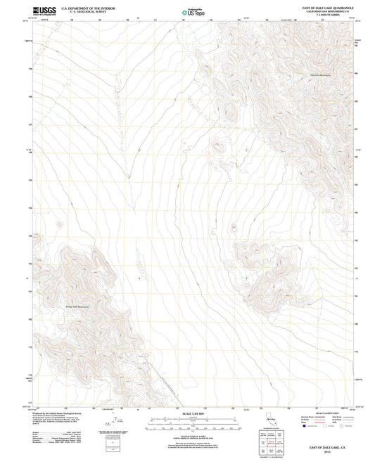 2012 East ofale Lake, CA - California - USGS Topographic Map