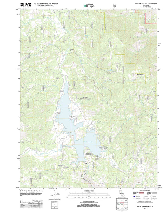 2012 Frenchman Lake, CA - California - USGS Topographic Map