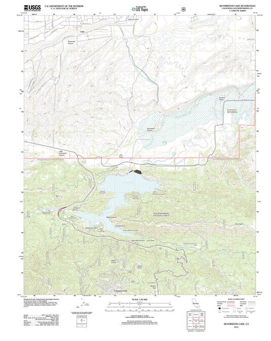 2012 Silverwood Lake, CA - California - USGS Topographic Map