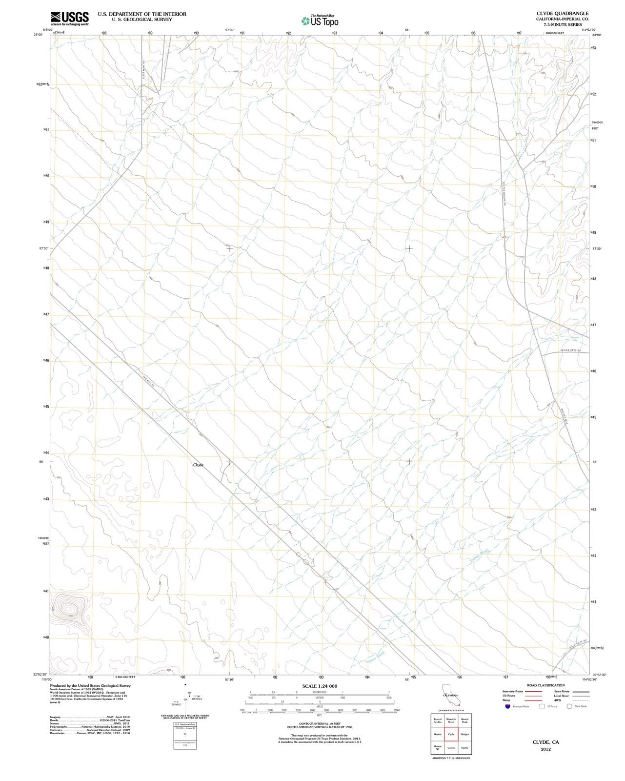 2012 Clyde, CA - California - USGS Topographic Map