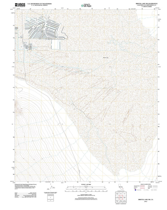 2012 Bristol Lake, CA - California - USGS Topographic Map v2