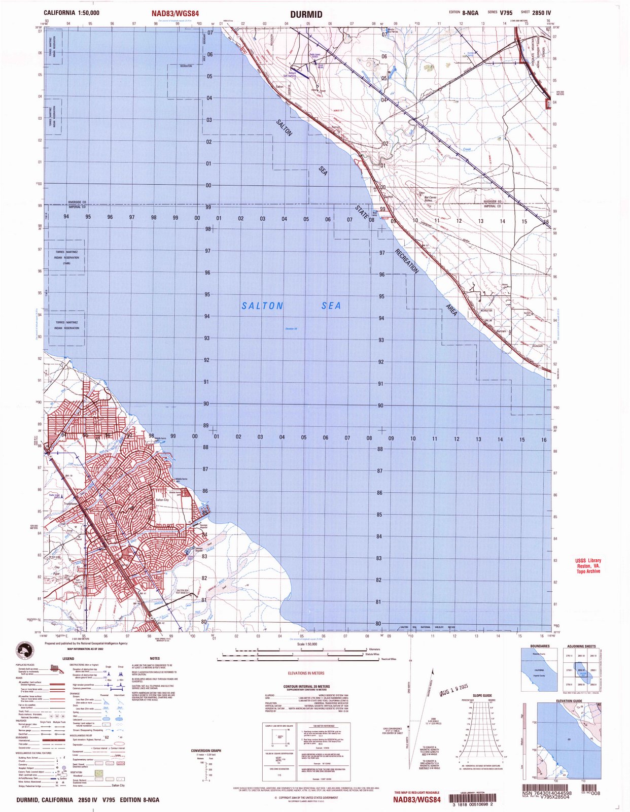 2002 Durmid, CA - California - USGS Topographic Map