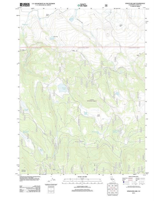 2012 Straylor Lake, CA - California - USGS Topographic Map