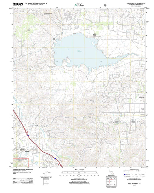 2012 Lake Mathews, CA - California - USGS Topographic Map