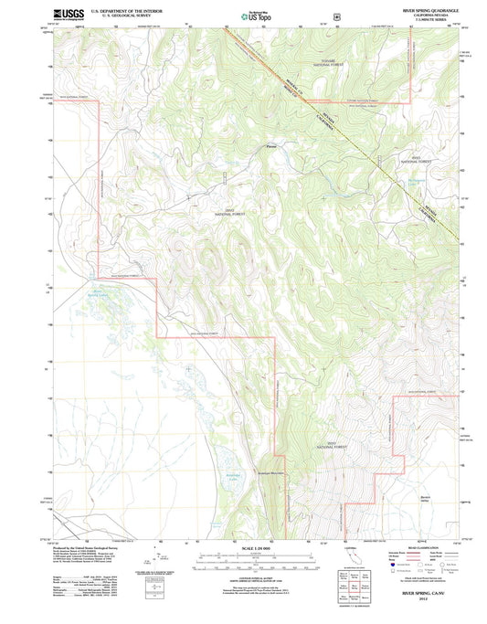 2012 River Spring, CA - California - USGS Topographic Map