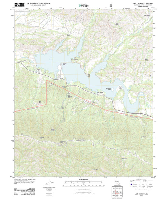 2012 Lake Cachuma, CA - California - USGS Topographic Map