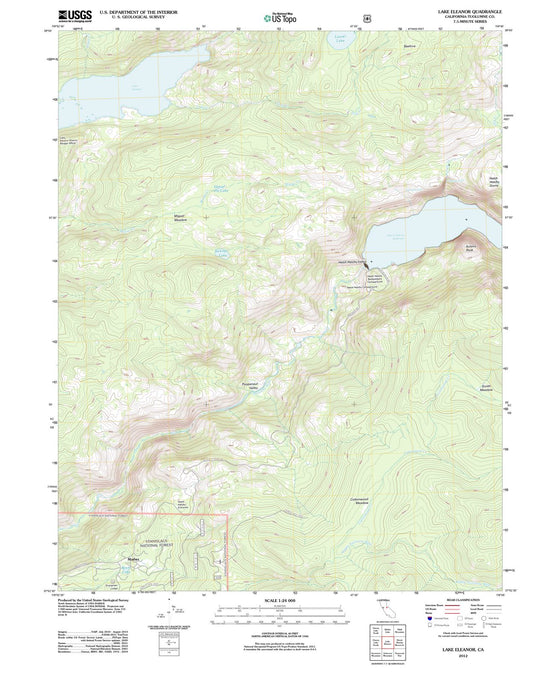2012 Lake Eleanor, CA - California - USGS Topographic Map