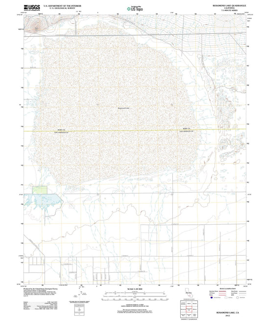2012 Rosamond Lake, CA - California - USGS Topographic Map