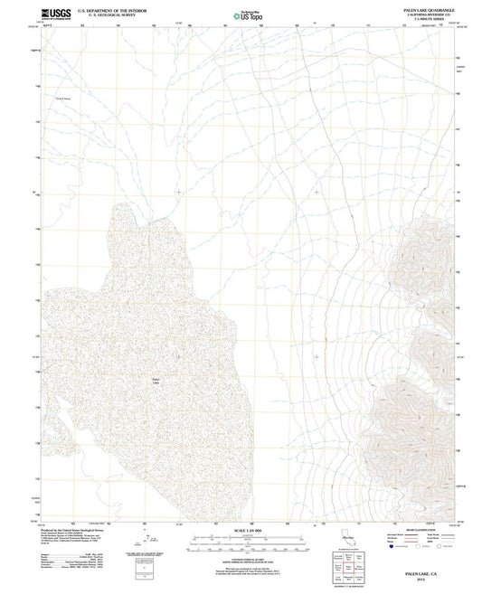 2012 Palen Lake, CA - California - USGS Topographic Map