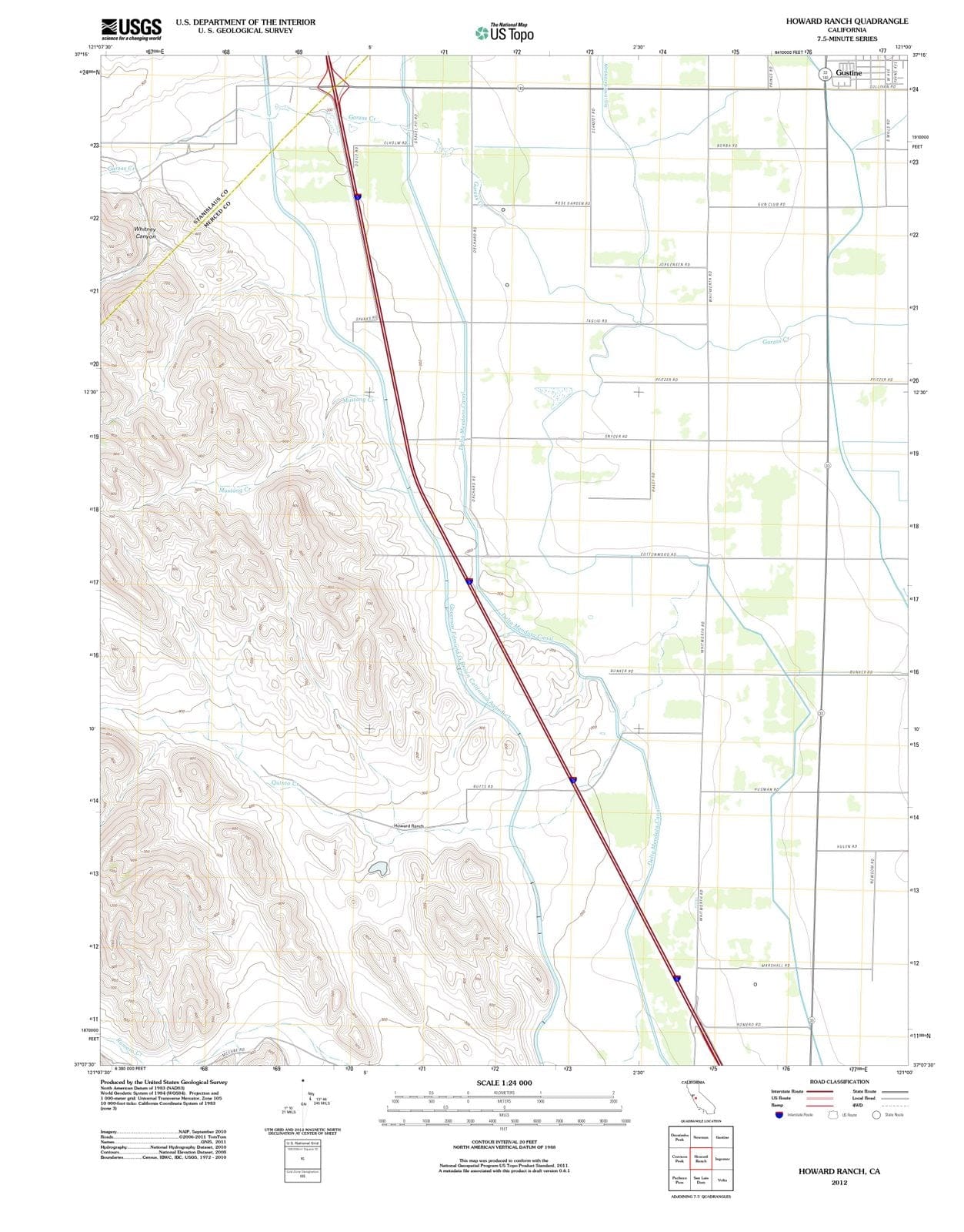 2012 Howard Ranch, CA - California - USGS Topographic Map