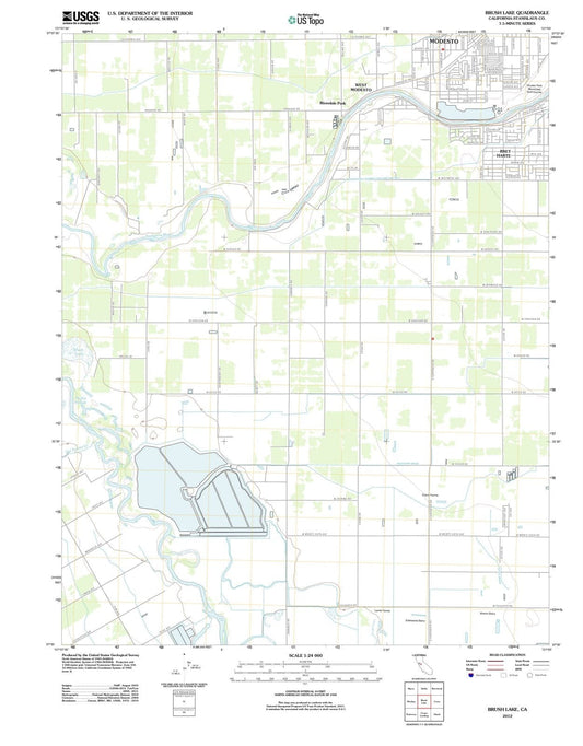 2012 Brush Lake, CA - California - USGS Topographic Map
