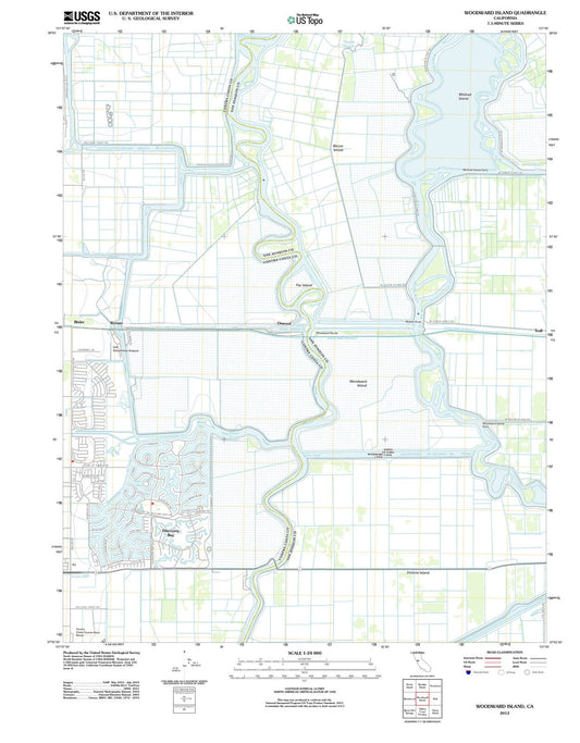 2012 Woodward Island, CA - California - USGS Topographic Map