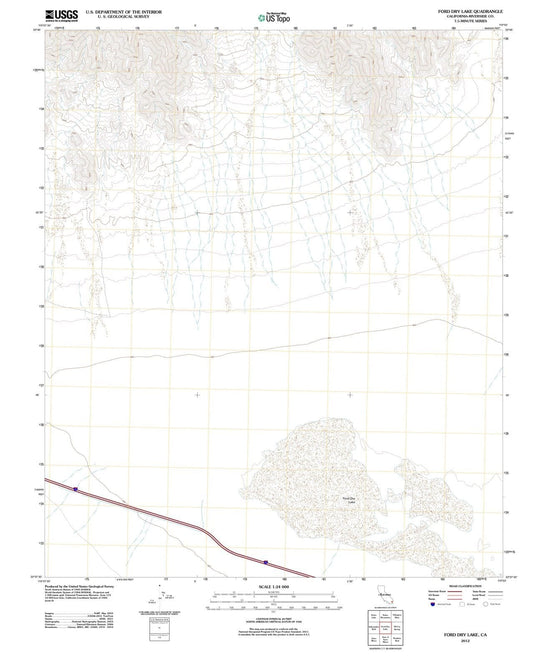 2012 Fordry Lake, CA - California - USGS Topographic Map