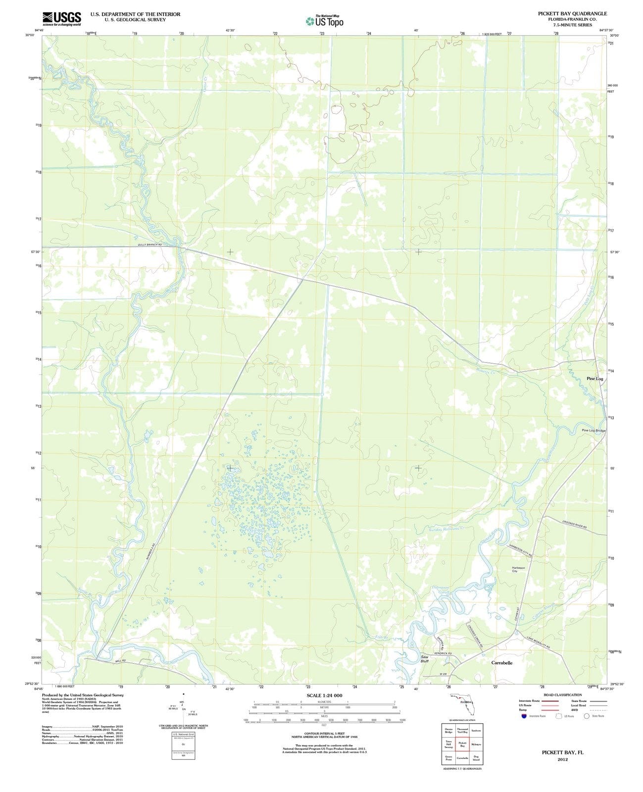 2012 Pickett Bay, FL - Florida - USGS Topographic Map
