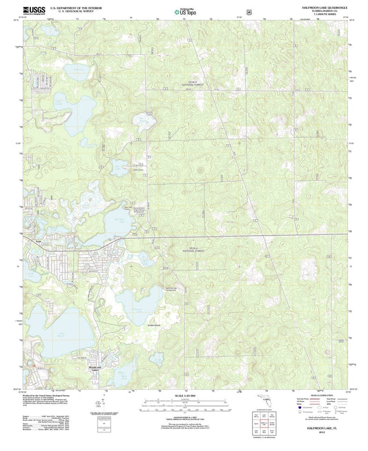2012 Halfmoon Lake, FL - Florida - USGS Topographic Map