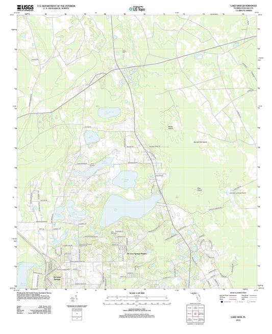 2012 Lakeias, FL - Florida - USGS Topographic Map