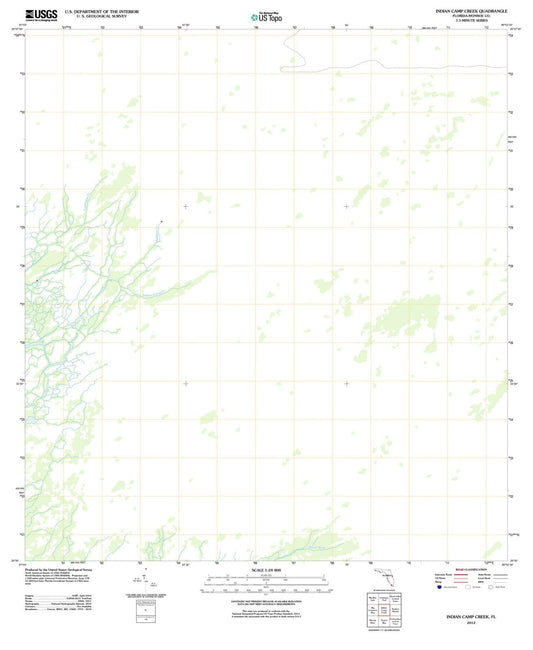 2012 Indian Camp Creek, FL - Florida - USGS Topographic Map