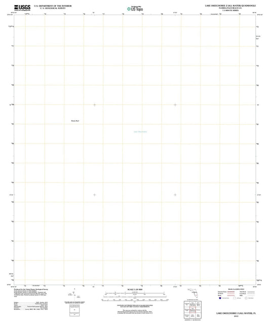 2012 Lake Okeechobee 2 (All Water), FL - Florida - USGS Topographic Map