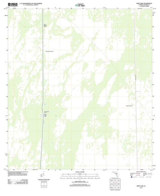 2012 Deep Lake, FL - Florida - USGS Topographic Map