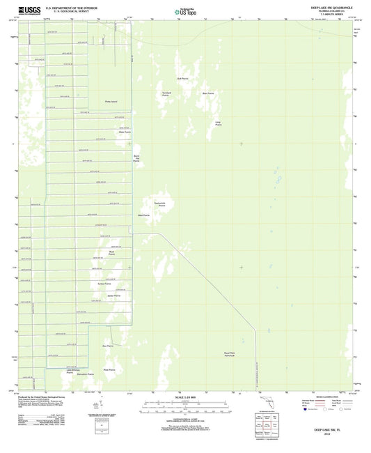 2012 Deep Lake, FL - Florida - USGS Topographic Map v2