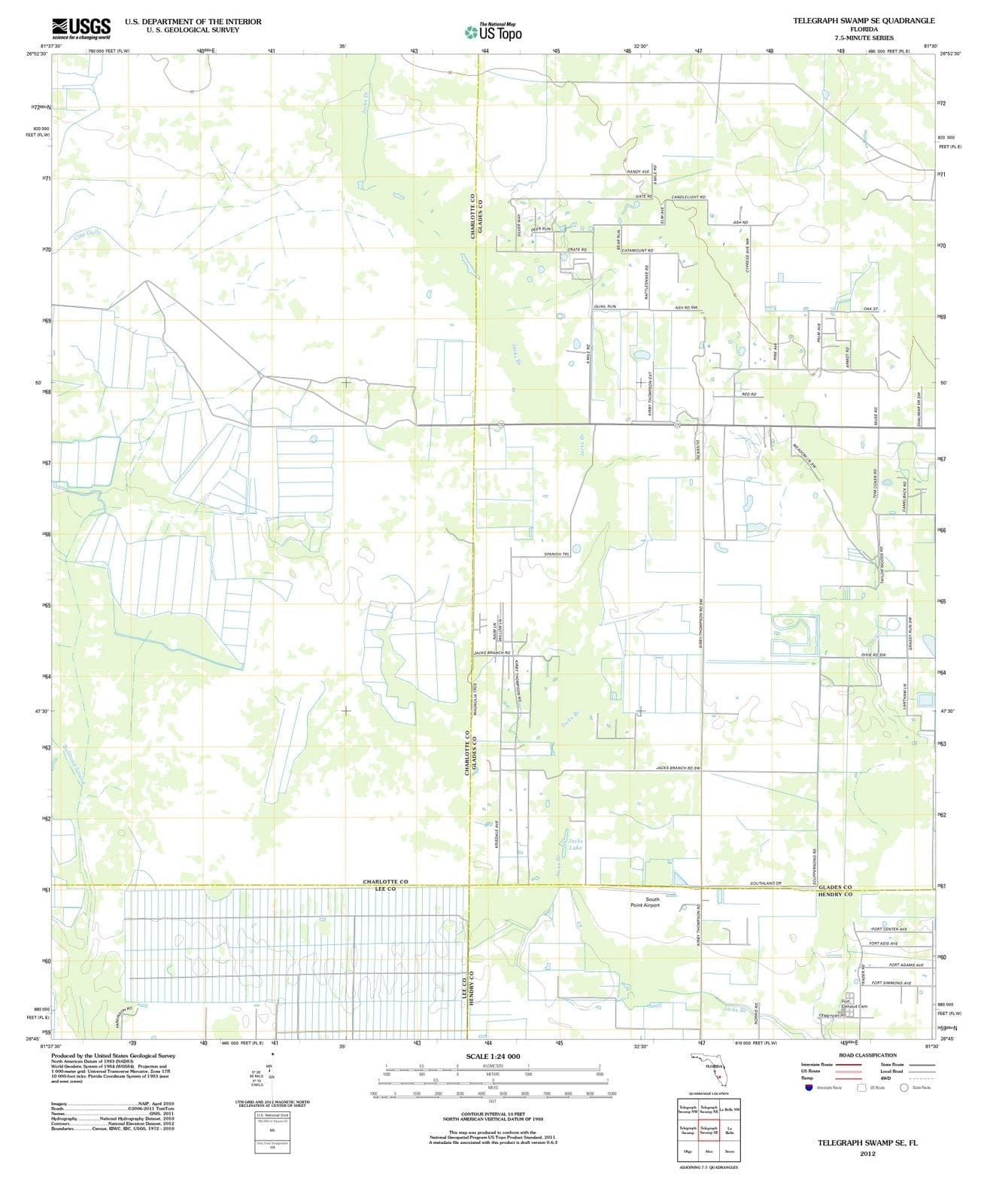 2012 Telegraphamp, FL - Florida - USGS Topographic Map v3
