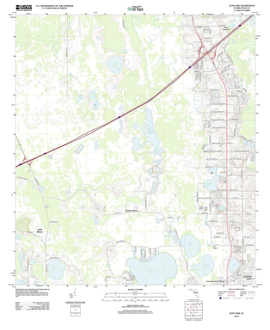2012 Gum Lake, FL - Florida - USGS Topographic Map