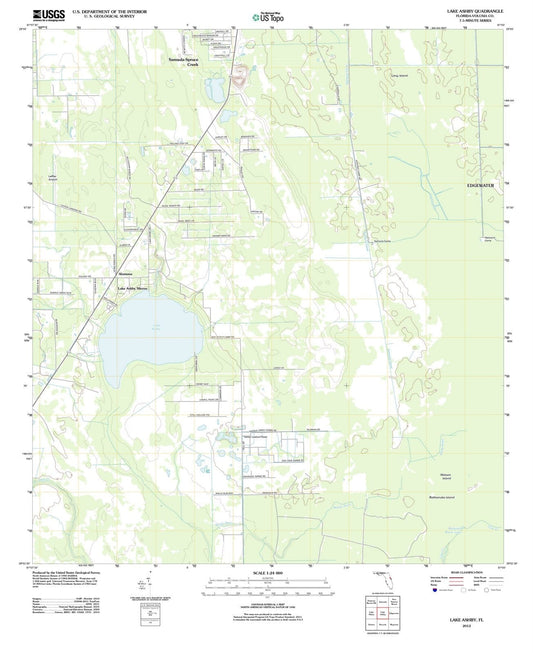 2012 Lake Ashby, FL - Florida - USGS Topographic Map